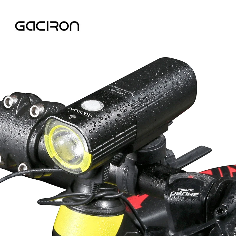 GACIRON 1000 Lumen Powerful LED Front Bike Light Waterproof Potencia MTB Road Bicycle Headlight Cycling Banco Farol De Bicicleta цена GACIRON 1000 Lumen Powerful LED Front Bike Light Waterproof Potencia MTB Road Bicycle Headlight Cycling Banco Farol De Bicicleta цены онлайн