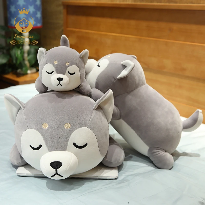 1 шт. Новинка 35 75 см Kawaii husky dog плюшевая игрушка мягкая детская с животными