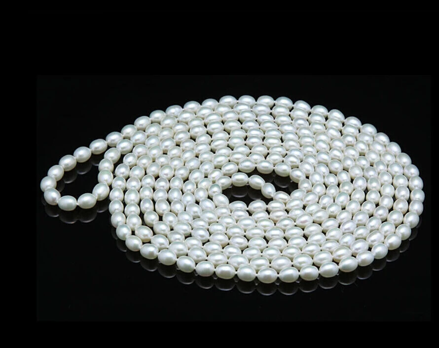 

FREE shipping>>>>beautiful natural 11-13mm akoya white pearl necklace 32" 14KGP clasp ck 6.07