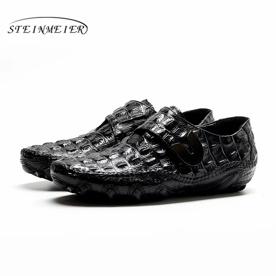 

Genuine cow leather Wedding shoes men peas casual flat shoes vintage handmade sneaker oxford shoes for men 2019 spring black red