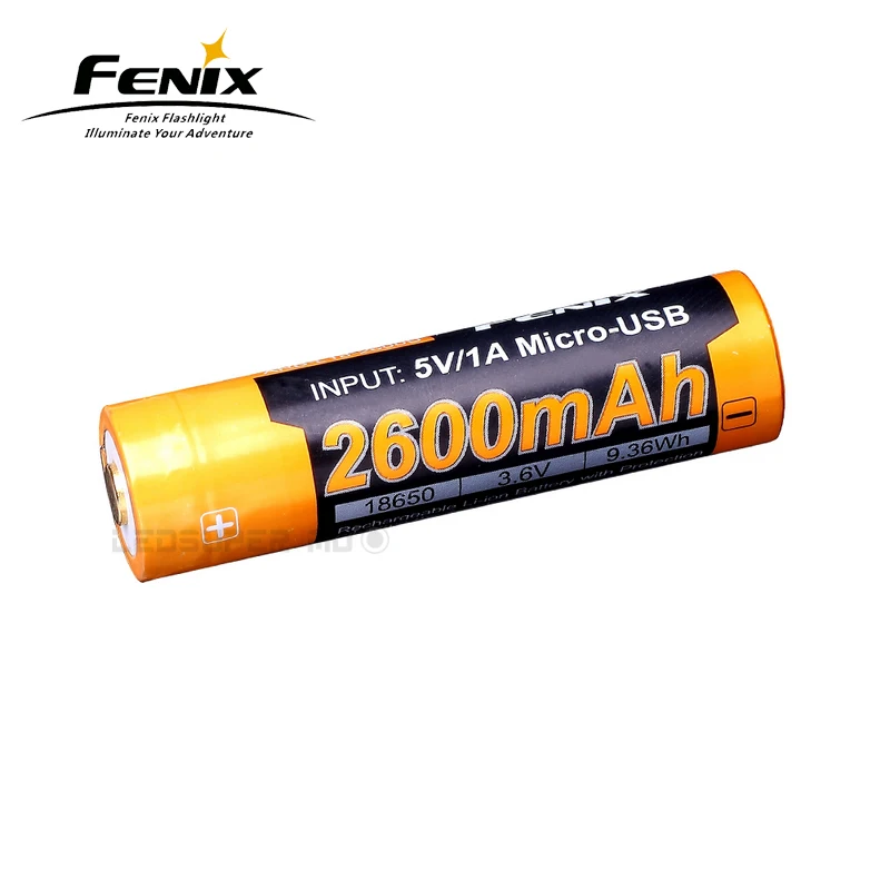 

Original Fenix ARB-L18-2600U 2600mAh 18650 USB Rechargeable Li-ion Battery with Protection Circuit