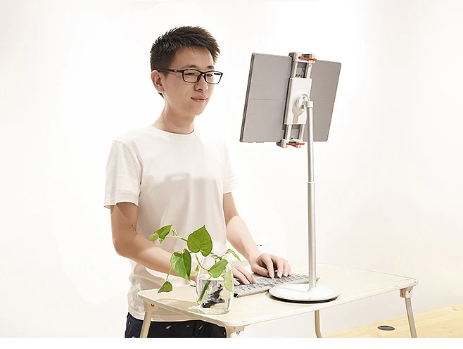 New S3 Aluminum Alloy Free Lifting 4.7-12.9 inch Phone/ Tablet PC Desktop Stand for ipad pro iphone surface book