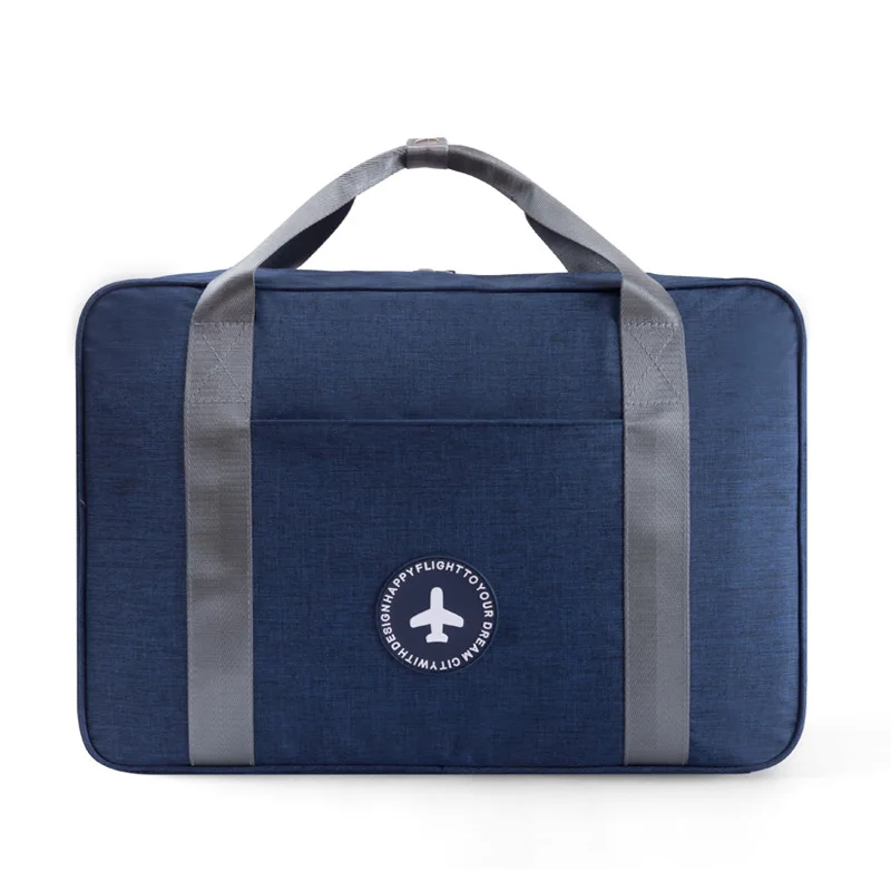 Водонепроницаемая дорожная складная сумка для хранения для женщин, для спорта на открытом воздухе, походов, йоги, фитнеса, бега, Портативная сумка для плавания на колесиках - Цвет: Синий цвет