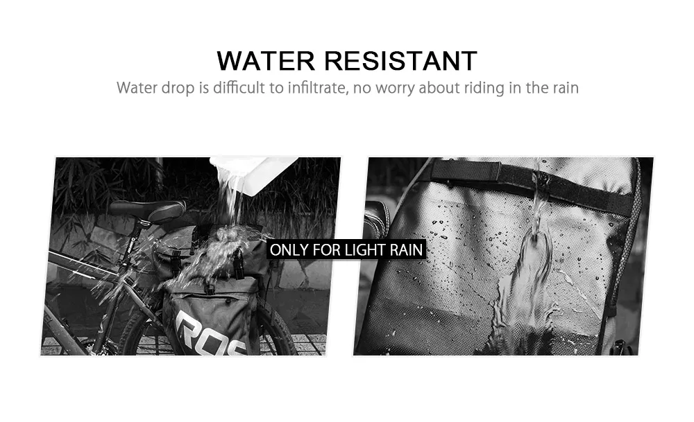 Top Roswheel Bike Carrier Bag Bicycle Panniers Bike 37L Durable Waterproof 3 In 1 Bicycle Rear Pannier Bike Bag 3