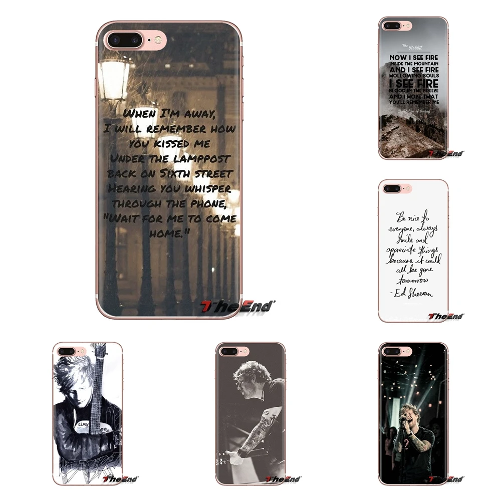 

Transparent TPU Bag Case For Samsung Galaxy J1 J2 J3 J4 J5 J6 J7 J8 Plus 2018 Prime 2015 2016 2017 Famous Singer Star Ed Sheeran