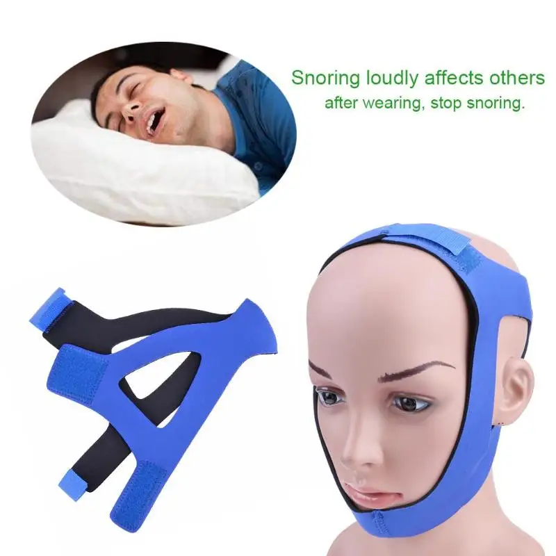 Sleep Mask Triangle Anti snore Headband Snore Belt Stop Snoring Jaw