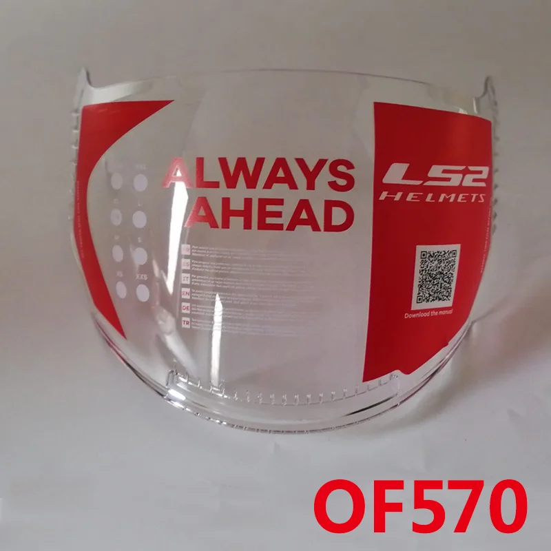 LS2 OF521/570 moto rcycle шлем солнцезащитный козырек объектив устойчивый к царапинам щит Ретро дымчатый черный прозрачный объектив moto шлем - Цвет: OF570  Transparent