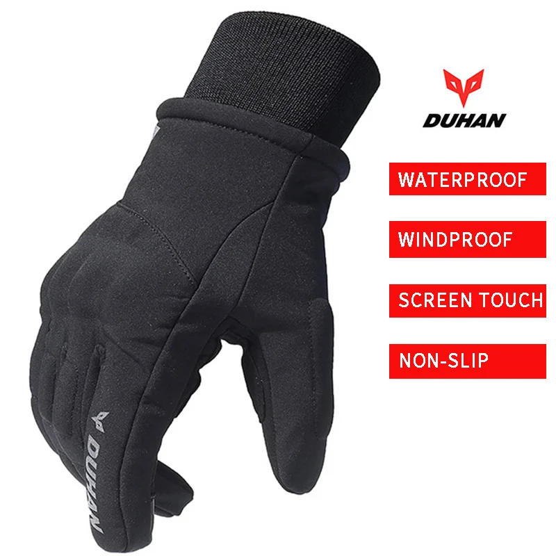 

Duhan Motorcycle Waterproof Winproof Gloves Racing Touch Screen Guantes Moto Warm Men Women Winter Motocicleta Luvas de Gants