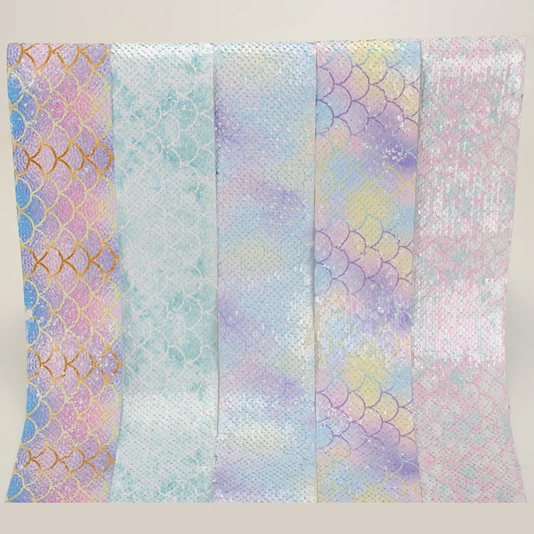 

NEW 2 yards 3" 75mm fish scales sequin ribbon printed grosgrain ribbons free shipping