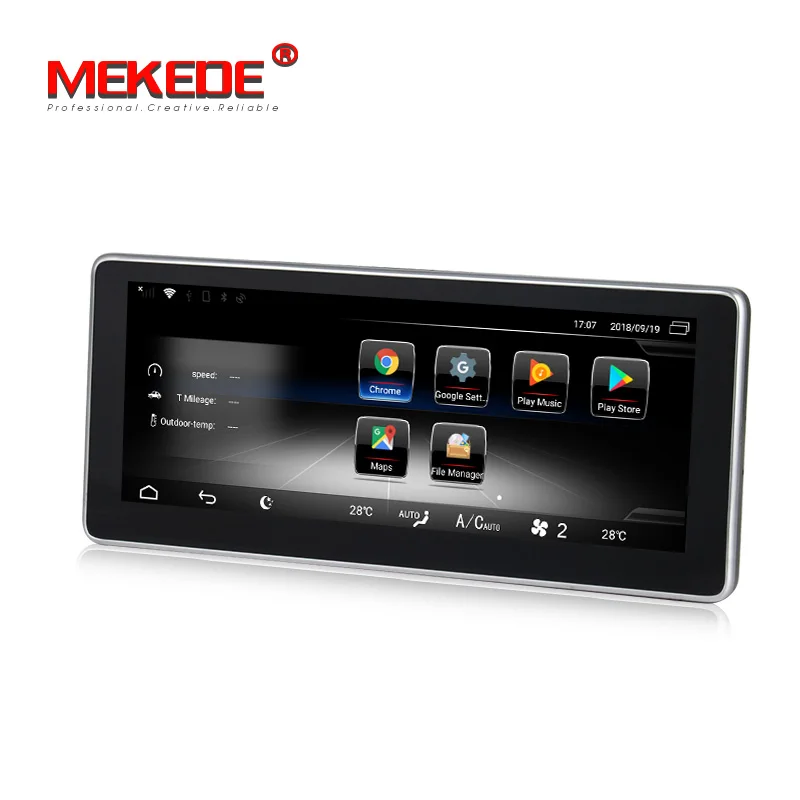 Discount Mekede android 7 Car DVD Player radio GPS Navi for Benz C Class W204 2008 2009 2010 Audio Stereo Head Unit with 3GB+32GB 4G LTE 4