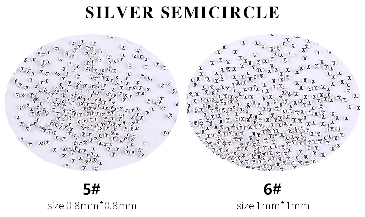 1 упаковка золотые/серебряные мини-икра бусины 0,8 мм/1 мм/1,2 мм/1,5 мм полукруглые металлические гвозди 3d крошечные заклепки шарм дизайн ногтей украшения