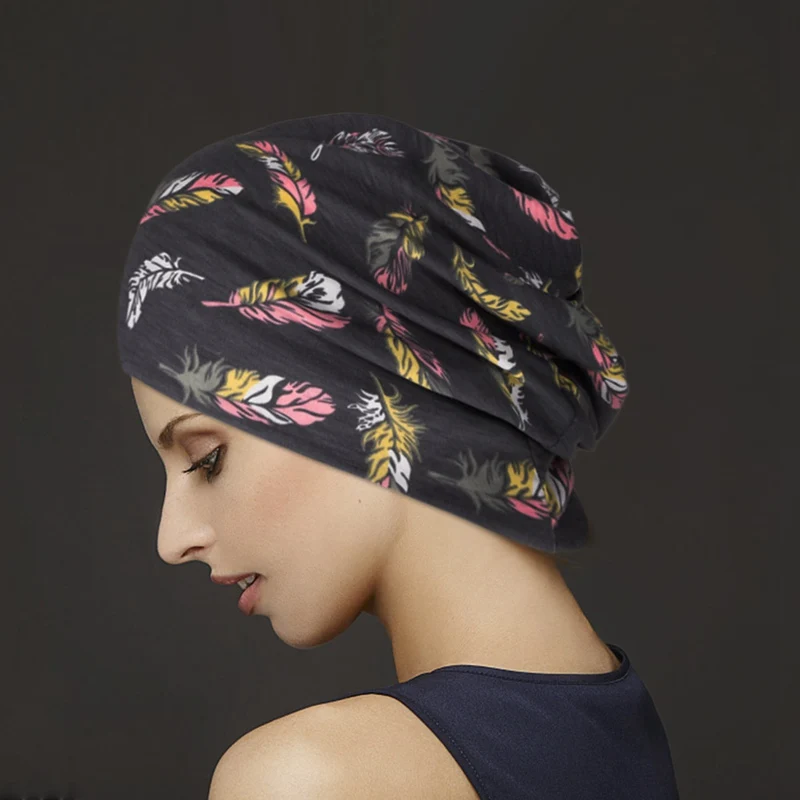 2019 весна осень стрейч тюрбан из хлопка шапки многофункциональная шапка для