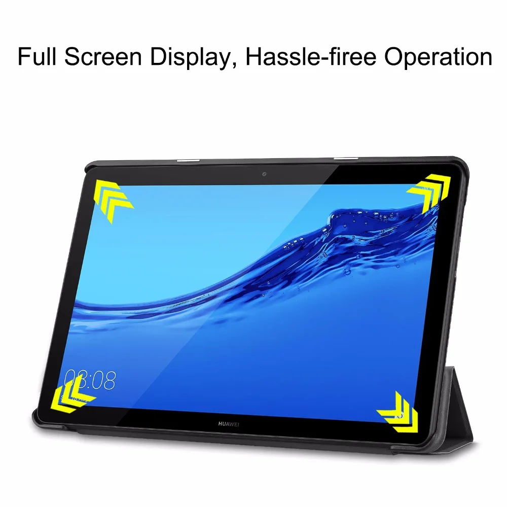 Чехол-книжка для huawei mediapad T5 10 AGS2-W09/L09/L03/W19 10,1 чехол-подставка для планшета huawei mediapad T5 10 чехол+ подарочная ручка