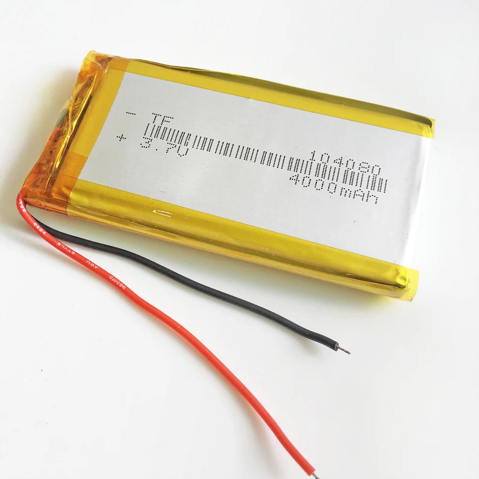 3,7 V 4000mAh 104080 литий-полимерный аккумулятор, подходит для gps psp PAD DVD электронных книг power bank Tablet PC