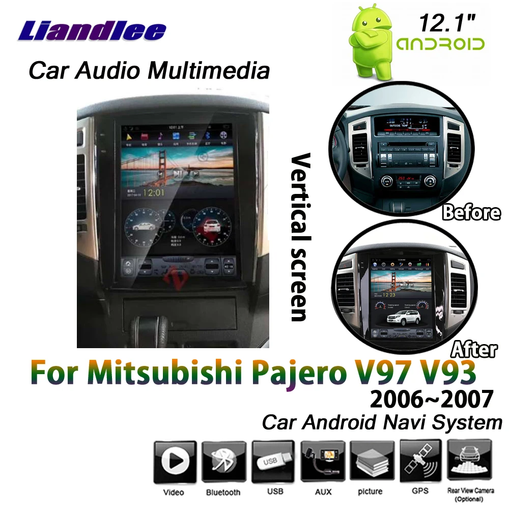 Discount Liandlee 12.1 Inch For Mitsubishi Pajero V97 V93 2006~2016 Car Android 2+32G Vertical Screen GPS Navi Map Navigation Multimedia 2
