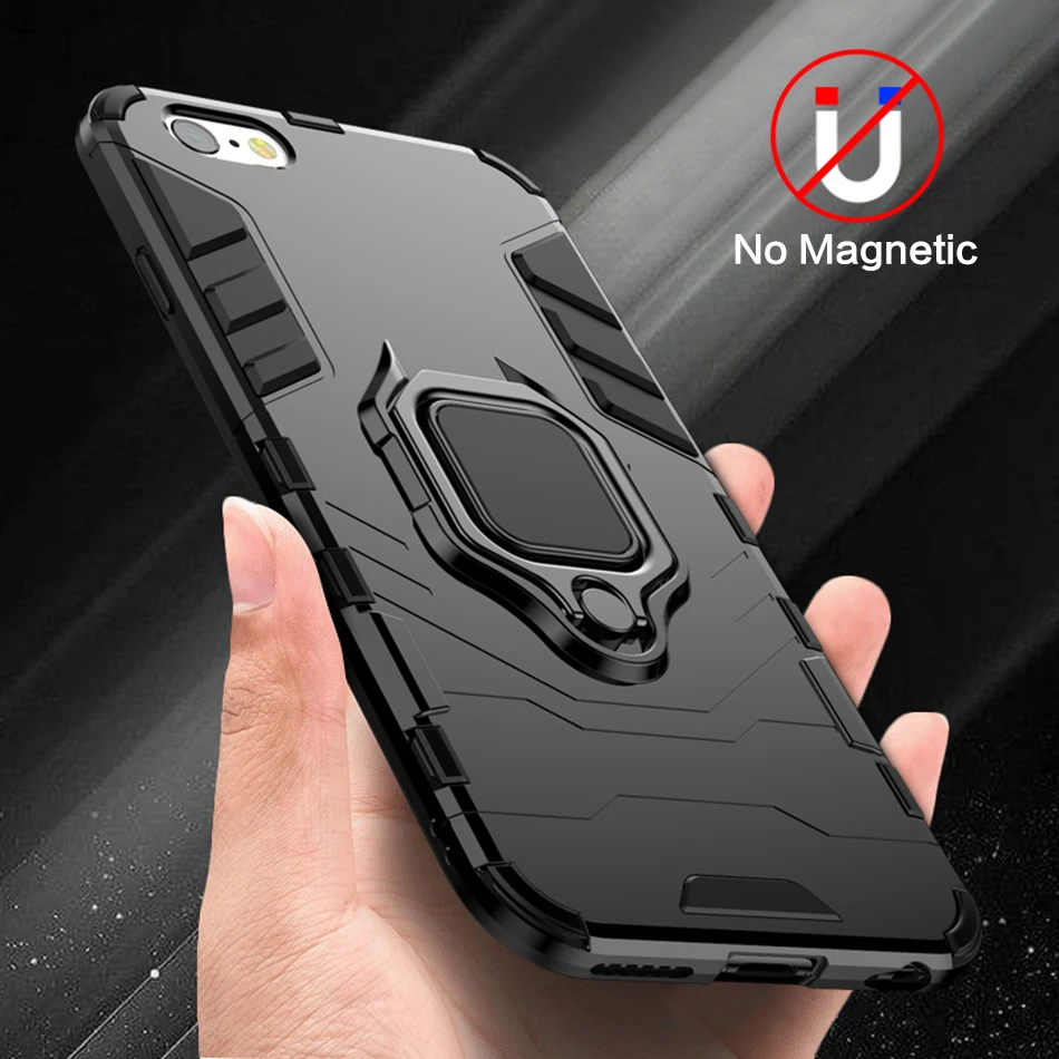 

NORTHFIRE Armor Case For Redmi Note 7 Combo Case Finger Ring Holder Shockproof Back Cover Bumper Hard Duty Protective Coque Capa