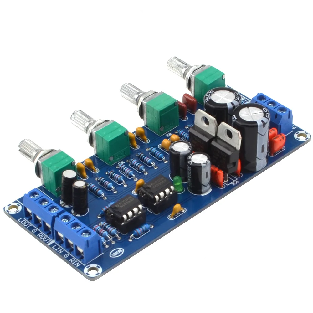 Обновленный усилитель NE5532 Preamp готовая плата управления громкостью и тоном Op Amp