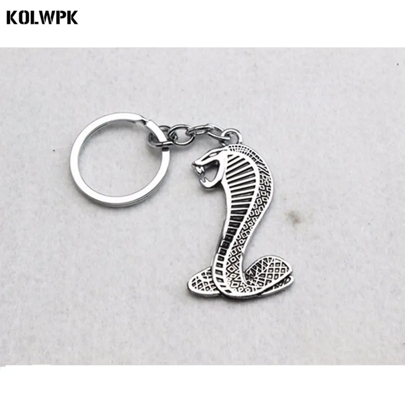 Высококачественный и популярный брелок для ключей со значком Cobra Snake 1 шт. Mustang Shelby