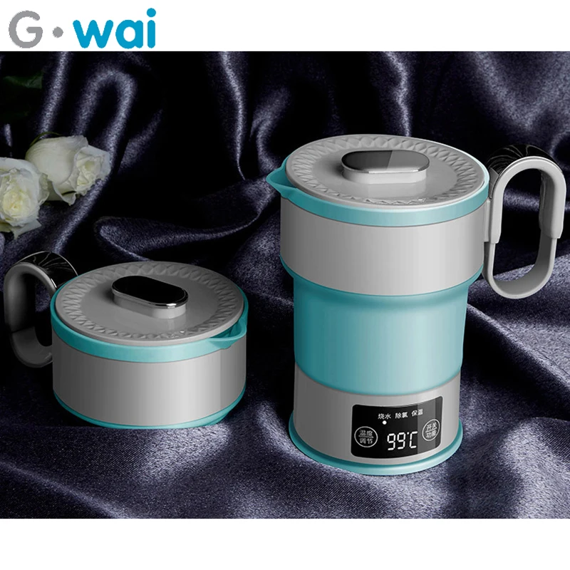 Folding Kettle Compression Electric Kettle Portable Kettle Mini Insulation Kettle Outdoor Camping Trip100-240V