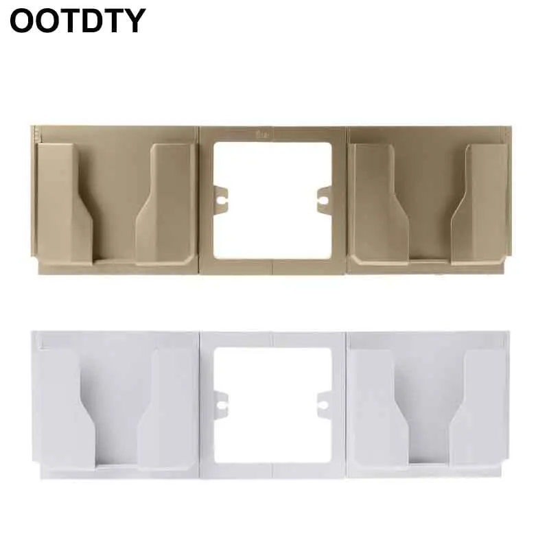 

Socket Wall Phone Holder Bracket Dual Mobile Charging Charger Stand Mount Home Shelf Stand Mount Support Charging Storage Box