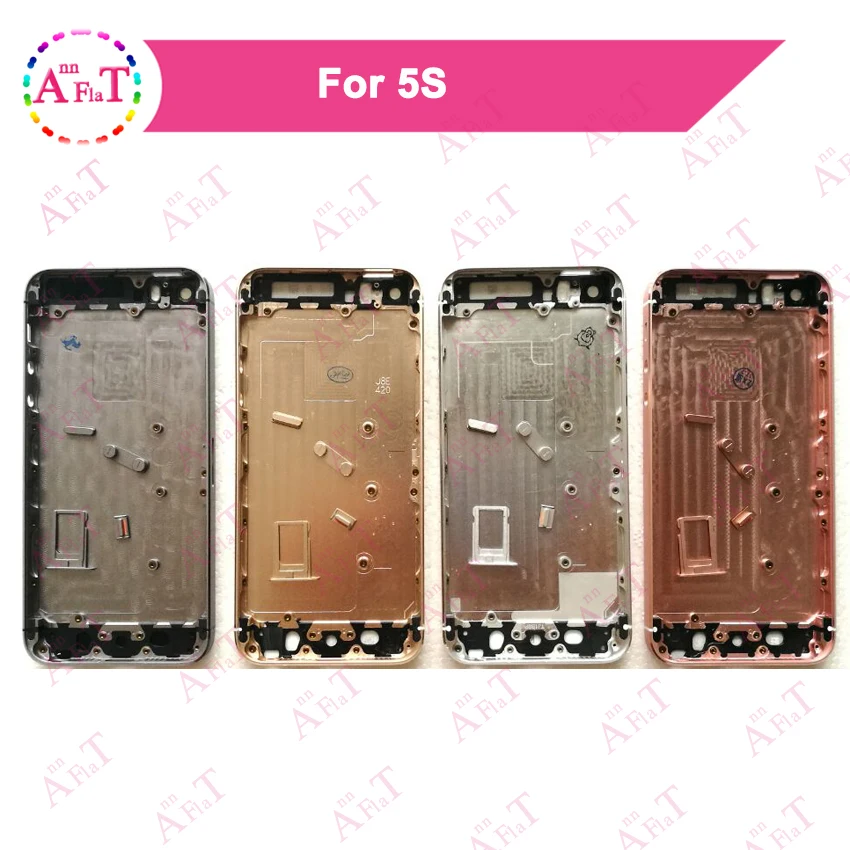 

50Pcs/lot AAA Housing Battery Cover Door Rear Cover Chassis Frame Back For IPhone 5 5G 5S Cover Housing DHL Free Shipping