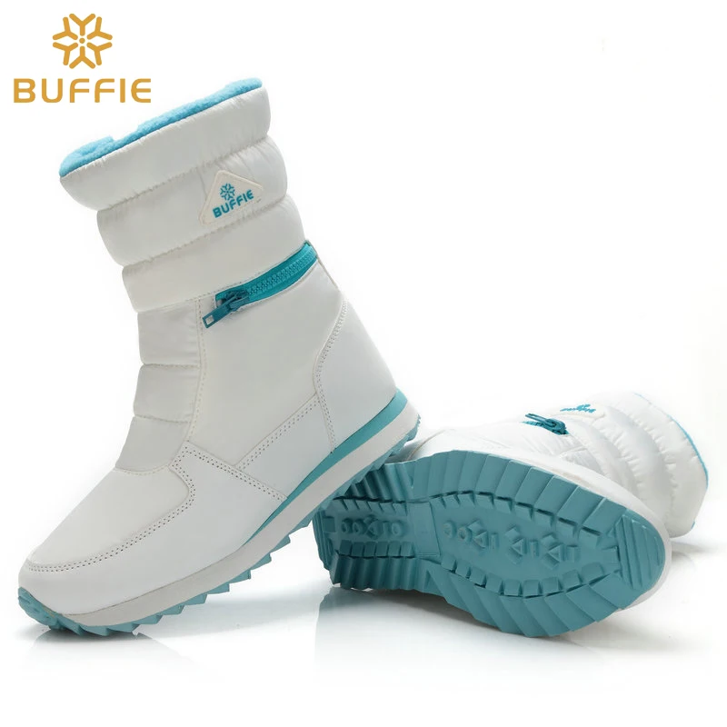 white winter boots women fashion snow boots new style zipper easy