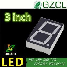 DIP цифровая трубка 3 дюйма синий 7 сегмент " 3in светодиодный дисплей Nixie трубка 1 бит пластиковый металлический общий анод