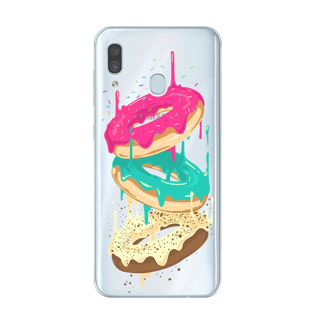 Силиконовый чехол с мультяшным рисунком для samsung Galaxy A10 A30 A50, задняя крышка для samsung A520 A6 A8 Plus A7 A9 чехол Fundas