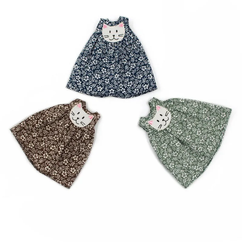 

blyth doll clothes for cat flower dress suitable for normal Azone joint body 1/6 icy doll