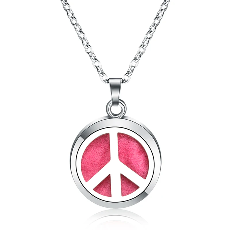 

New fashion Aroma Diffuser Locket Necklace Pendant Stainless Steel Perfume Essential Oil Diffuser Lockets Aromatherapy Jewelry