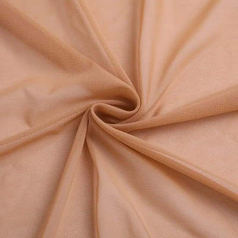 

Nylon Spandex Elastic Net Cloth Fabric Dress Underwear Elastic Mesh Lining 152cm Wide Knitted Mesh Fabric