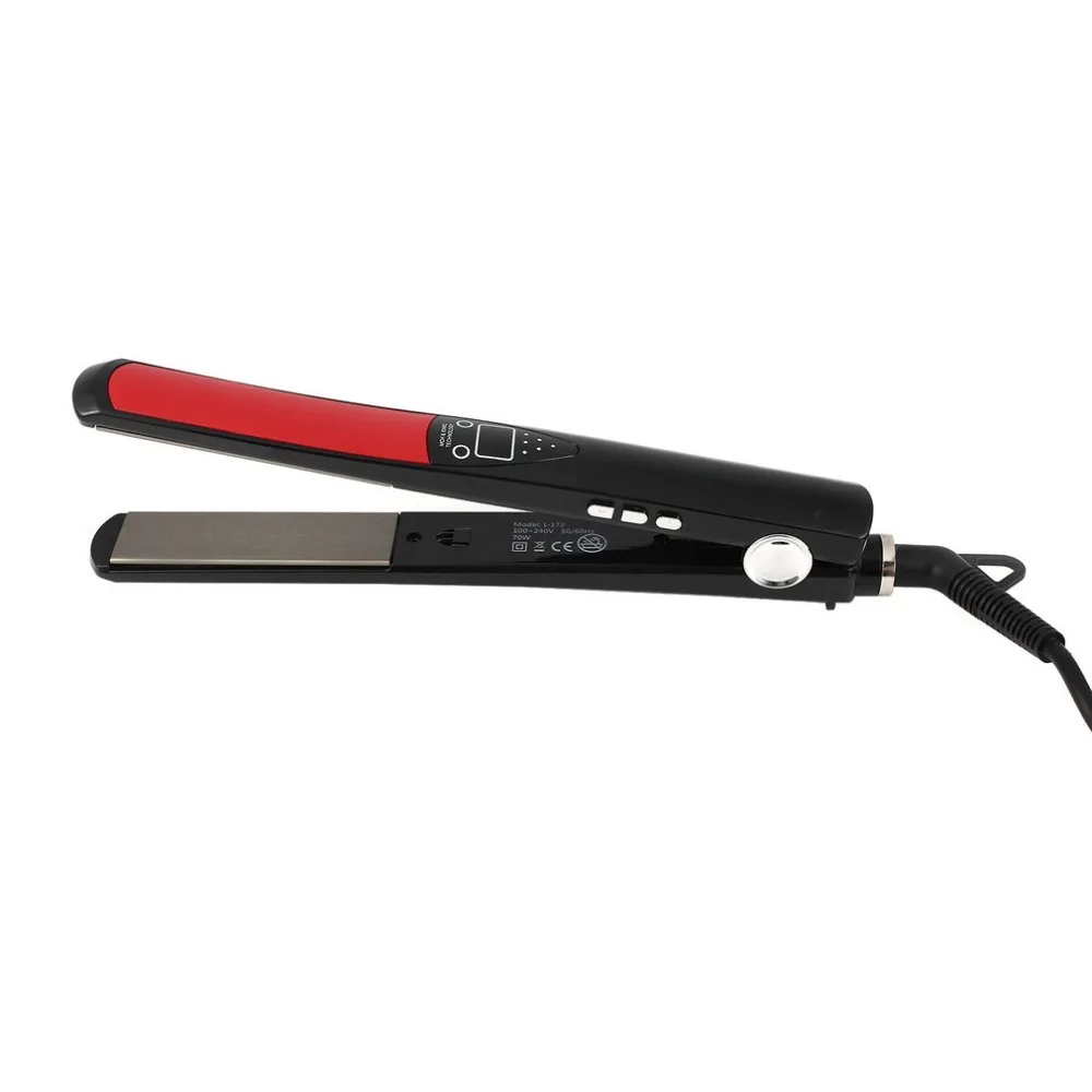 

L173 Professional Hair Styler Solid Ceramic Hair Straightener for Silky Shiny Hair Straighten-Curl-Flip Style Home Hair Salon