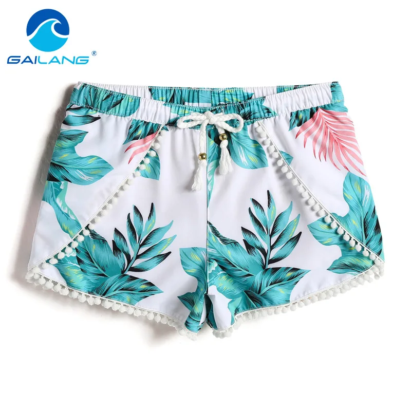 

Gailang Brand Women Casual Shorts Board Trunks Shorts Bermuda Woman New Boxer Shorts Swimwear Swimsuits Boardshorts Big Size XL