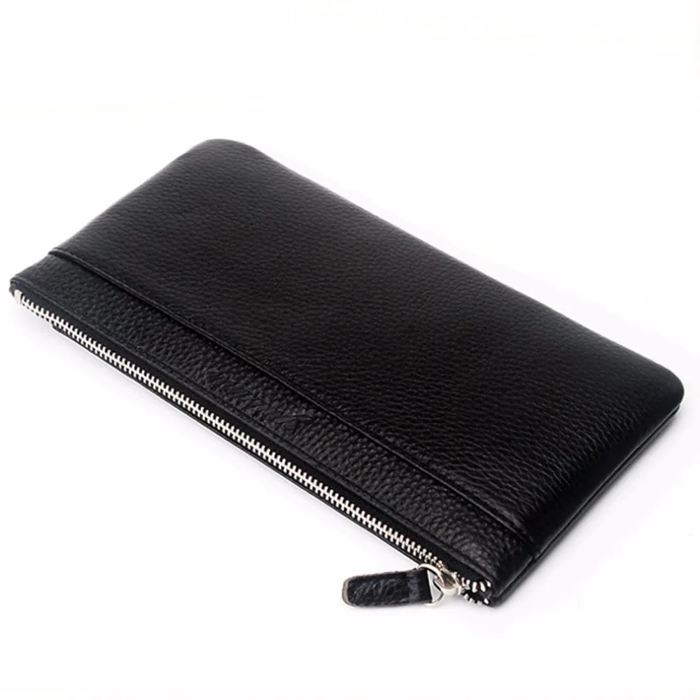 preço Novos Homens Do Couro Embreagem Saco Do Telefone de Couro Genuíno Caso Moeda do Bolso de Bolsa Pacote Titular Do Cartão Masculino Carteira Do Vintage DropShipping