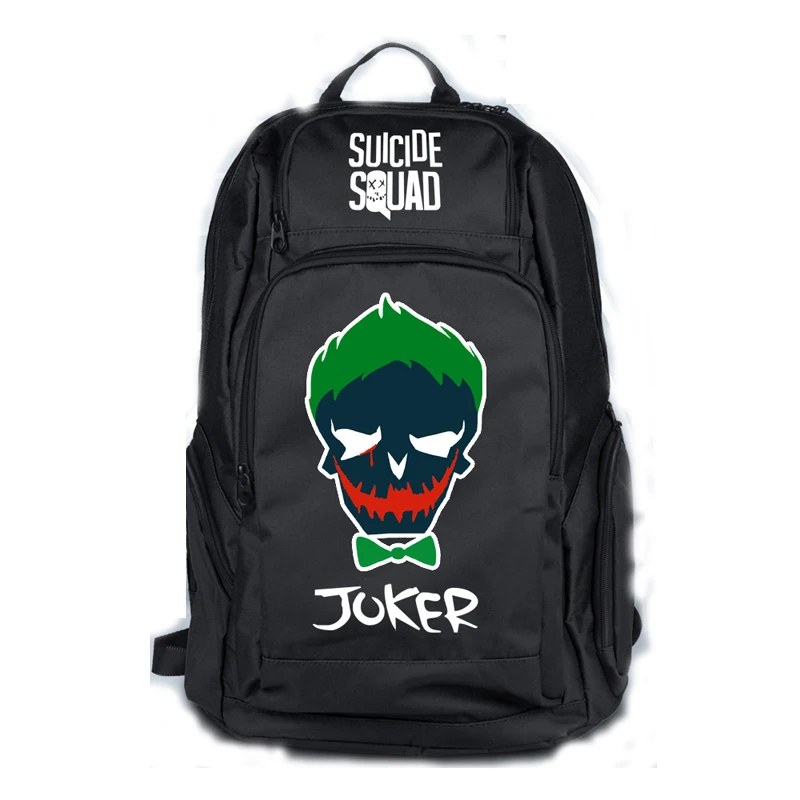 Joker Suicide Squad Backpack School Travel Book Bag Halloween Cospaly Xmas Giftin Backpacks