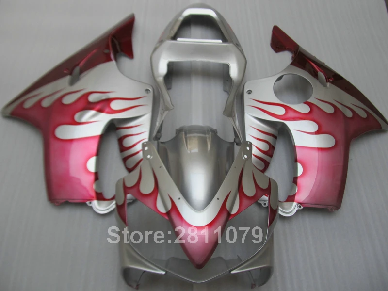Комплект обтекателей для мотоцикла Honda CBR600 F4I 01 02 03 Серебряные Обтекатели с
