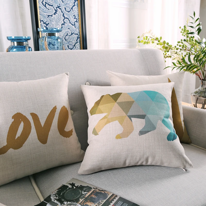 Декоративный чехол для дивана в виде оленя|cushion cover|decorative cushion coverscushion cover gold |