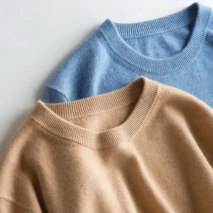 

Cashmere Cotton Blended Pullover Men Sweater 2019 autumn winter warm clothes Jumper hombre robe pull homme hiver Knitted sweater