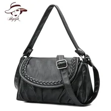 New 2018 Famous Brand Fashion Genuine Leather Women Bag Vintage Sheepskin Shoulder Bags Female Handbag Crossbody Tote Clutch