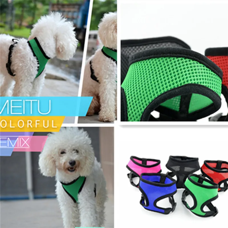 

Adjustable Breathable Nylon Pet Dog Harness Breast Vest Mesh Puppy Halter Chest Strap for Small Pet Dogs Supply 1PC