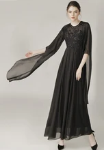 Women Summer 2017 Asymmetry Butterfly Sleeve Fashion Brand Black Sequined Long Casual Work Beach Party Dress 9293