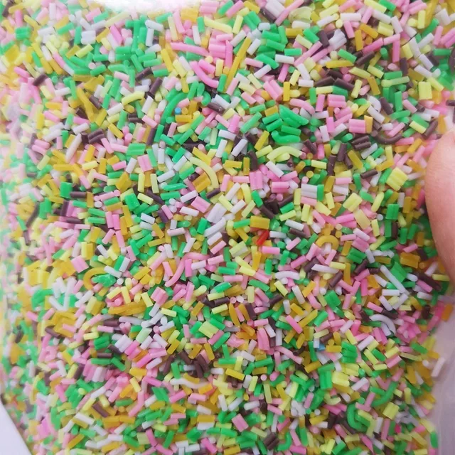 FLA 100g Slime Clay Fake Candy Sweets Sugar Sprinkle Decorations for Fake Cake Dessert Food Particles Decoration Toys 5