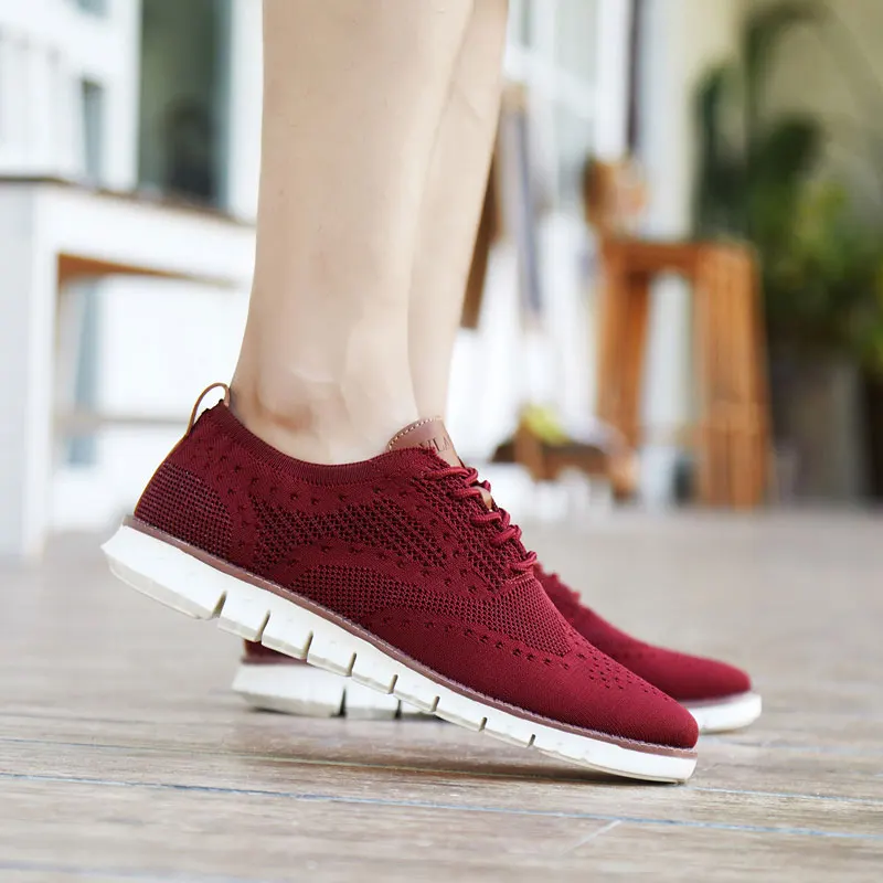 MWY/Мужская обувь в британском стиле; повседневные дышащие кроссовки; мужские кроссовки; Zapatillas De Hombre; Мужская обувь; светильник для прогулок; мужская обувь на плоской подошве - Цвет: Красный
