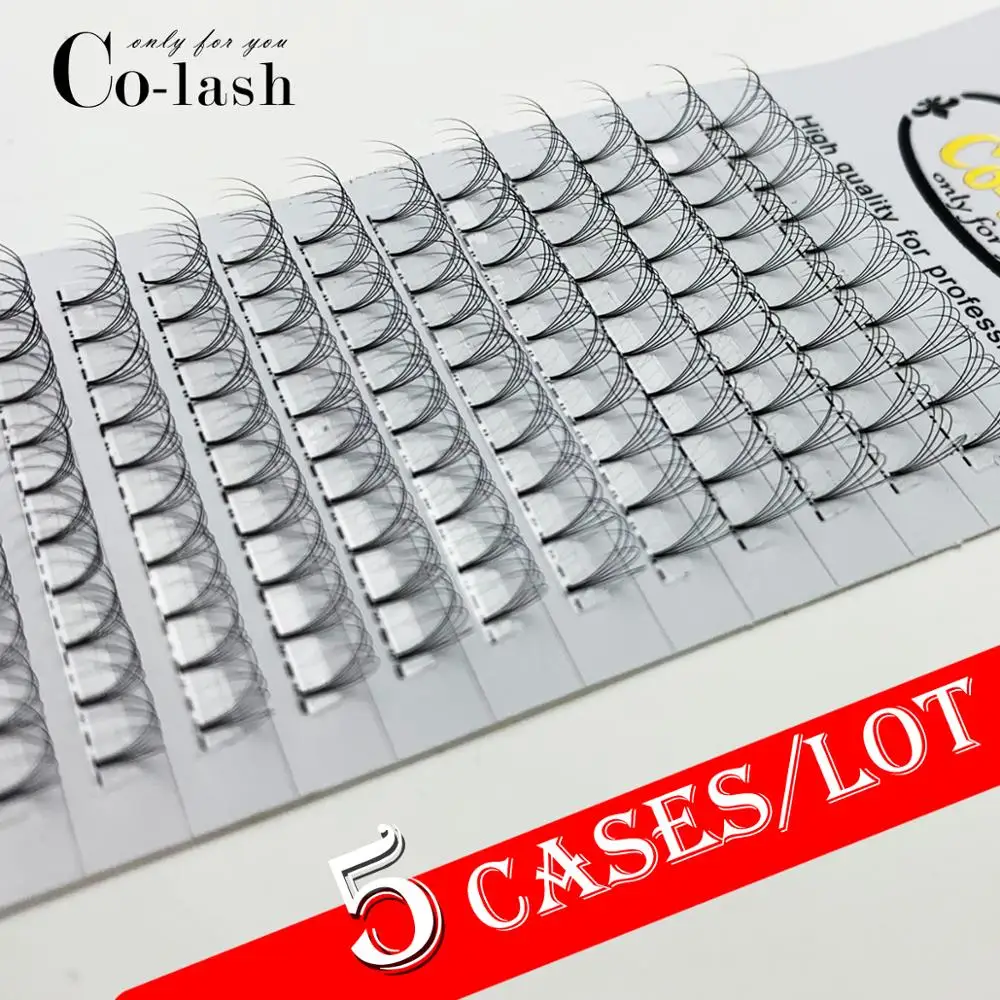 

Colash DD curl lash D curl Pre made Volume Fans Lash Russian Volume Eyelash Extensions Premade Lash Extension Faux Mink lash