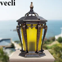 Традиционное алюминиевое и стеклянное ландшафтное освещение водонепроницаемое пылезащитное уличное освещение балконные жилые лампы