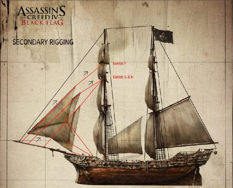 

Assassin's Creed 4 Cold-time Ship Game 3-d Paper Model DIY Manual Paper Mold