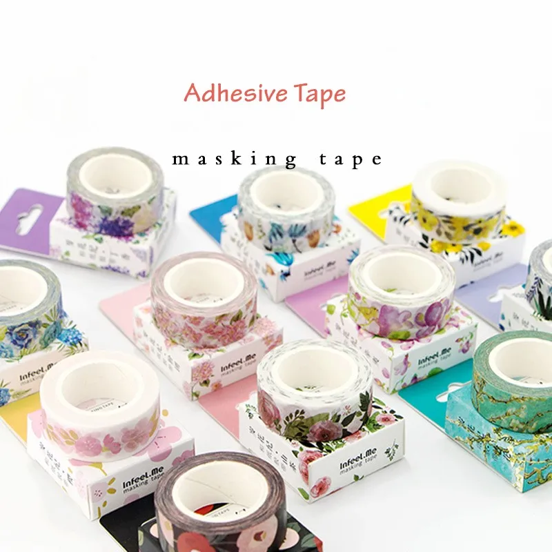 

Infeel.me Japanese style Washi Tape Adhesive Tape DIY Scrapbooking Sticker Photo Album Tape Label Masking Tape Office Supplies