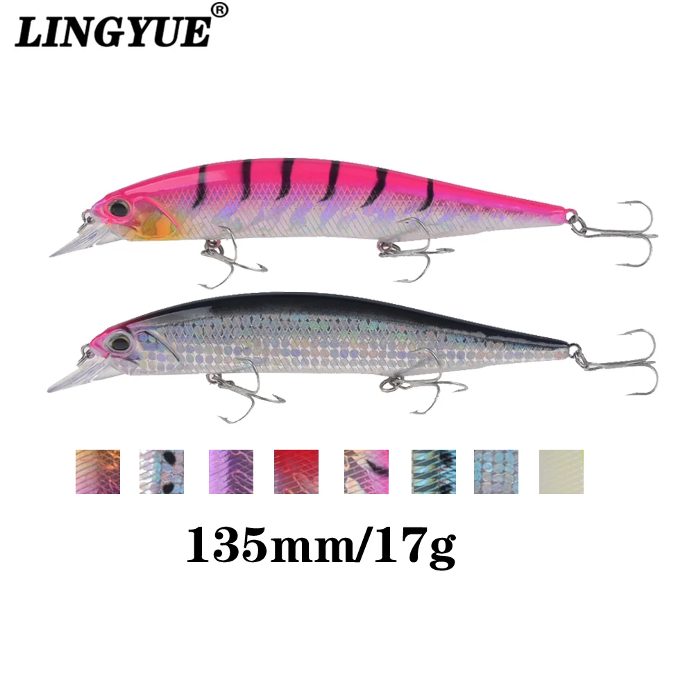 LINGYUE 1 шт. рыболовные приманки плавающий Minnow 13 5 см/17 г твердая приманка Isca