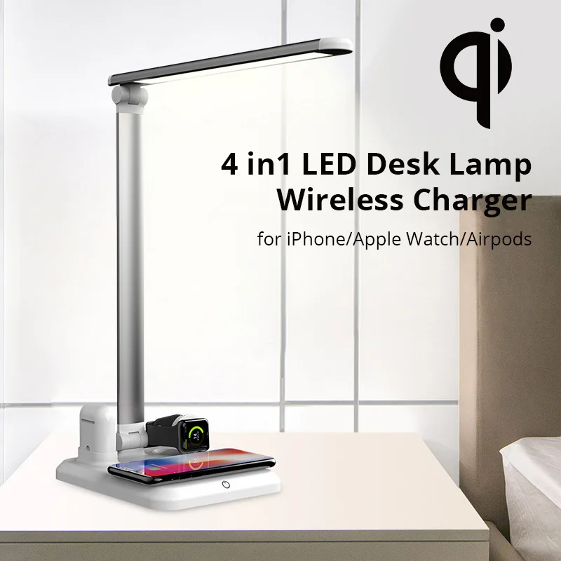 4 в 1 настольная лампа светодиодный светильник usb зарядная станция ...