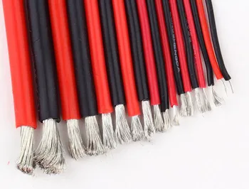 

Yuenhoang 5 Meter 8AWG 10AWG 12AWG 14AWG 16AWG 18AWG 20AWG 22AWG Silicone Line Wire Electrical Cable Ultra-soft Silica Gel